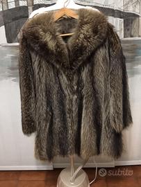 Pelliccia in vera marmotta anni '80