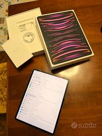 Ipad pro 12,9”(6ª generazione,chip M2) wifi+cellu