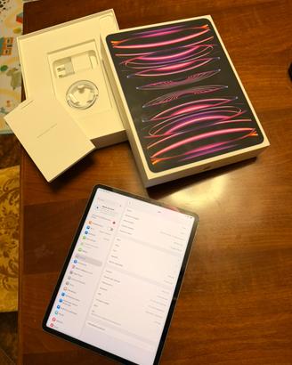 Ipad pro 12,9”(6ª generazione,chip M2) wifi+cellu