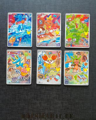 Lotto Pokemon Starter Serie 3 30th Anniversary Ita