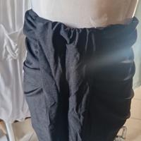 gonna nera elasticizzata 