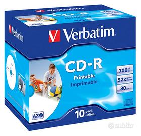 Verbatim CD-R 80 min - In custodia rigida 10 pezzi