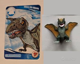 Dimorphodon verde Dinofroz World con Carta