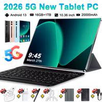 Tablet 5G - 10.36 Pollici HD 4K Dual SIM WiFi GPS