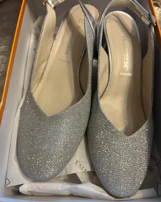 Scarpe decolte” grigie donna  numero 38