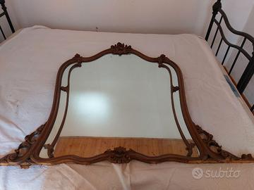 Specchiera stile barocco con cornice in legno