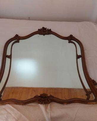 Specchiera stile barocco con cornice in legno