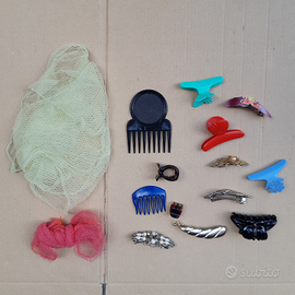 Set fermagli per capelli, retine e pettini