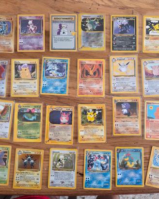 lotto carte pokemon vintage