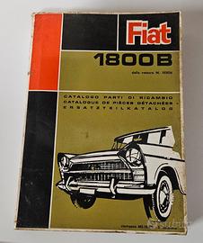 Catalogo parti di ricambio Fiat 1800 B trilingue 