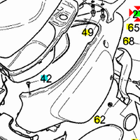 Codone nero Aprilia Rally 50  AP8238449