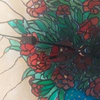 Orologio in vetro da parete artigianale