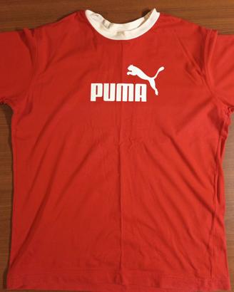T-shirt rossa Puma con logo