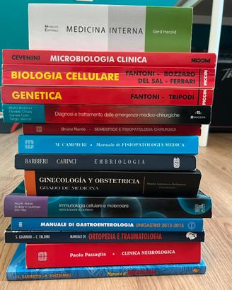 Lotto di 15 libri universitari di Medicina