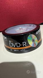Tower sigillata di 25  DVD Vergini TDK DVD-R 16x