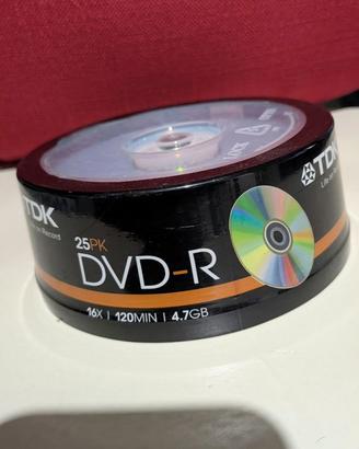 Tower sigillata di 25  DVD Vergini TDK DVD-R 16x