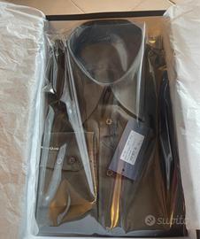 Camicia nuova  taglia L verde scuro cotone