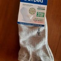 3 fantasmini uomo cotone TG 39/42 colore grigio