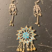 Parure Manifattura Indiana Con Turchesi