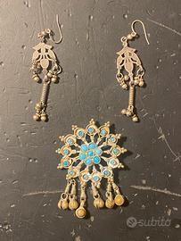 Parure Manifattura Indiana Con Turchesi