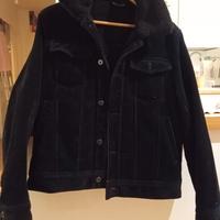 Giubbotto velluto nero  Mango