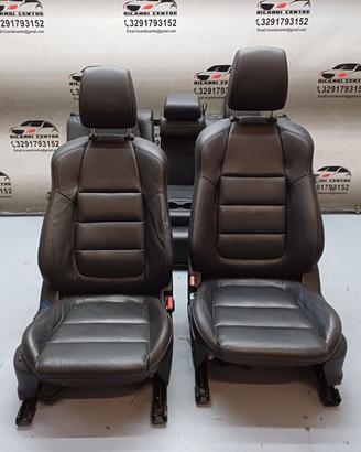 Set sedili in pelle nera cucitura rossa mazda cx5
