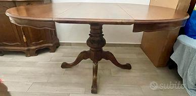 Tavolo antiquariato da 4 o 6 posti in noce