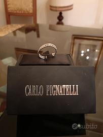 Anello per cravatta in argento di Carlo Pignatelli