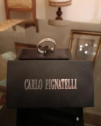 Anello per cravatta in argento di Carlo Pignatelli