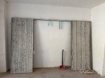 Contro telaio scrigno per due porte scorrevoli