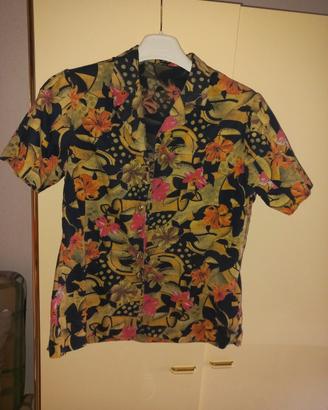 camicia a fiori donna 