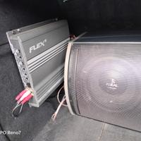 amplificatore con cassa per auto 