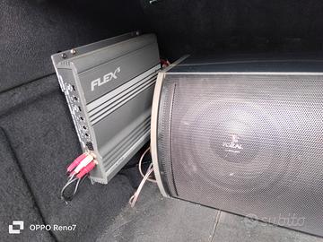 amplificatore con cassa per auto 