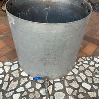 Pentola da 178L con rubinetto in acciaio