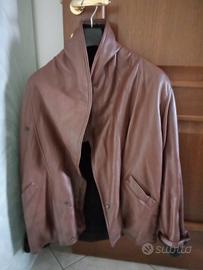 Giacca da uomo invernale in pelle 