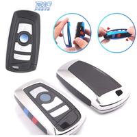 CUSTODIA COVER CHIAVE BMW QUADRATA CROMATA E NERA