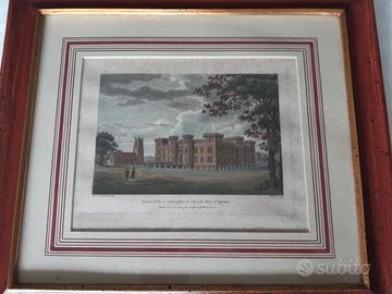 Serie di 4 quadri raffiguranti Castelli Inglesi