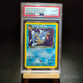 Carta Pokémon Dark Gyarados 8 Holo 1ed PSA 6 Ita