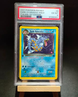 Carta Pokémon Dark Gyarados 8 Holo 1ed PSA 6 Ita