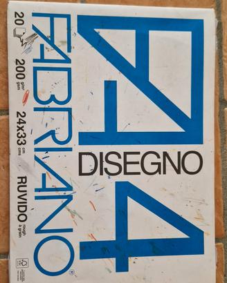 Blocco Disegno Fabriano F4 Ruvido (14/20 Fogli)
