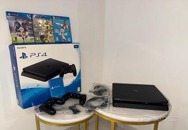 Play Station 4 Slim 1TB Jet Black + 3 Joystick