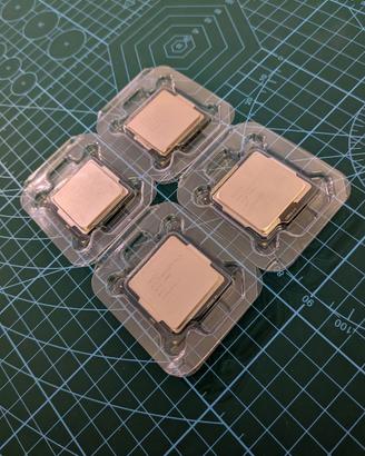 Blocco 4 cpu intel  socket 1150 e  1155