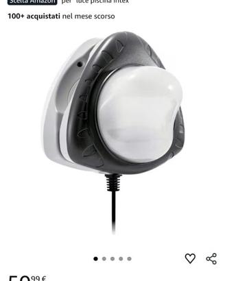 Luce led piscina intex