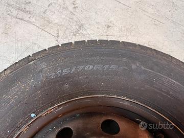 Ruota completa con pneumatico per camper ducato