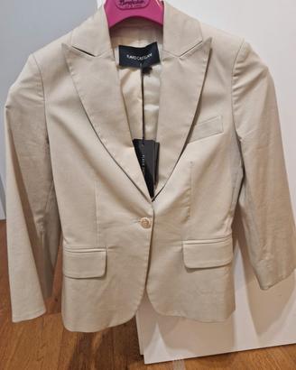 giacca donna beige nuova Flavio Castellani tg 40