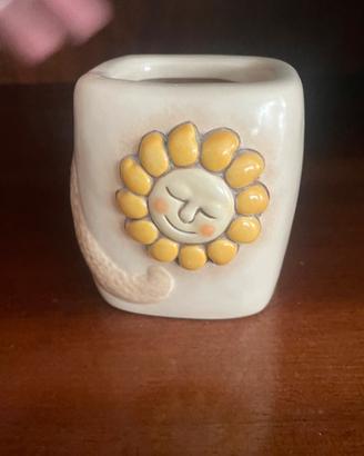 THUN Porta Spazzolini con Sole  – 10×9×9 cm