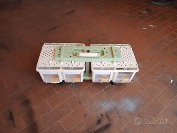 trasportino uccelli con tortore diamantine 