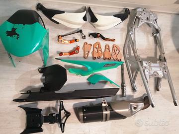 KTM DUKE 125 2017 telaio scarico parafango
