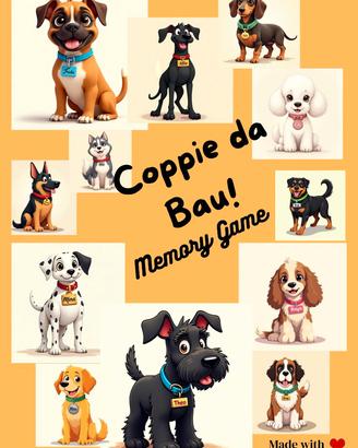 Memory Game -Coppie da Bau! Gioca con i cagnolini!