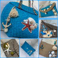 🌊 Borse e Borsette Fatte a Mano, Stile Marinaro U
